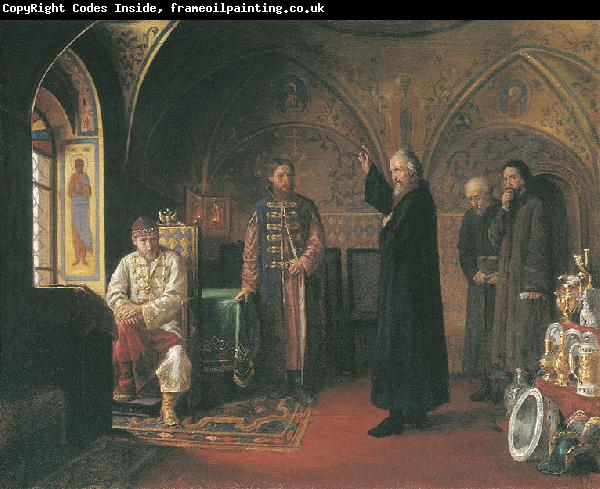 unknow artist Metropolitan Philip and Ivan the Terrible